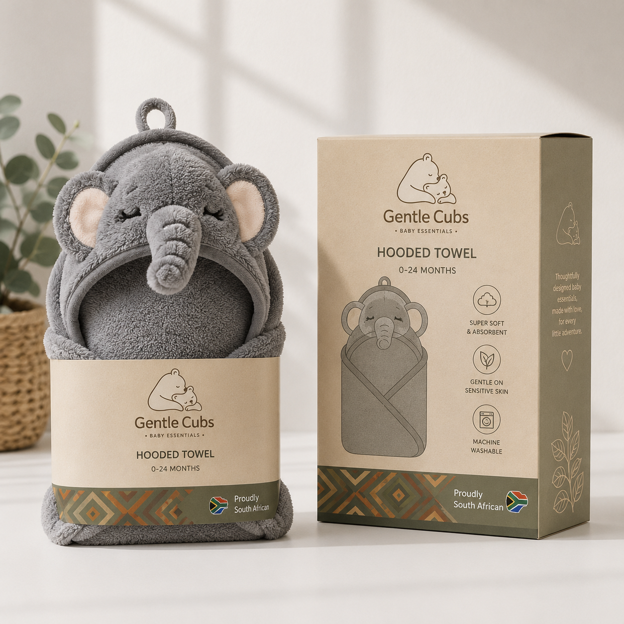 Cuddle Cub Hooded Towel – Ultra-Soft Cotton for Babies & Toddlers