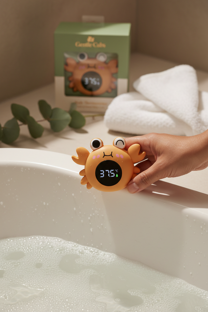 Gentle Cubs Crab Bath Thermometer Lifestyle