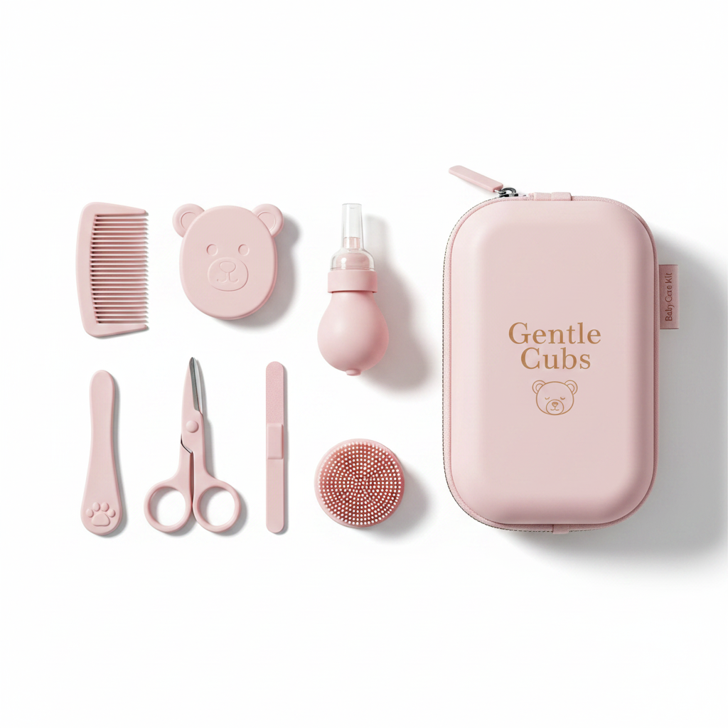 Gentle Cubs Grooming Kit - Pink